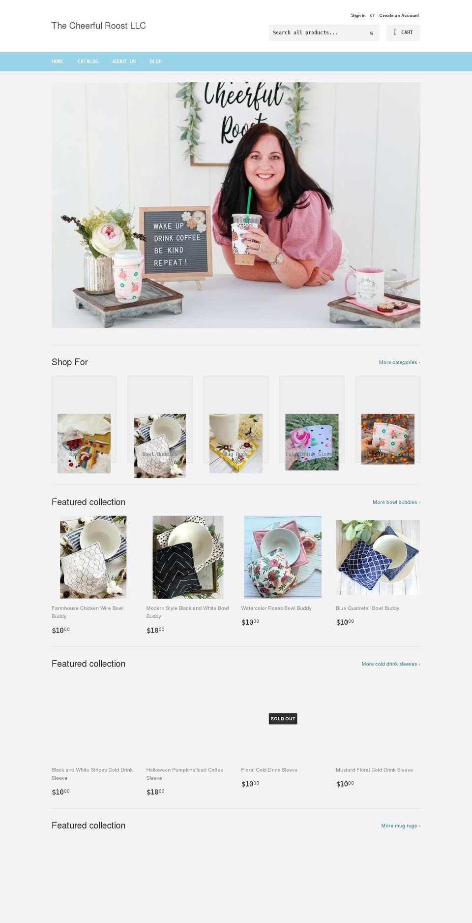thecheerfulroost.com shopify website screenshot