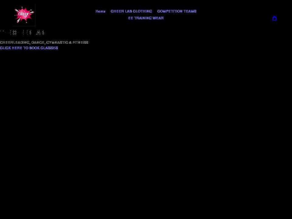 thecheerlab.co.uk shopify website screenshot