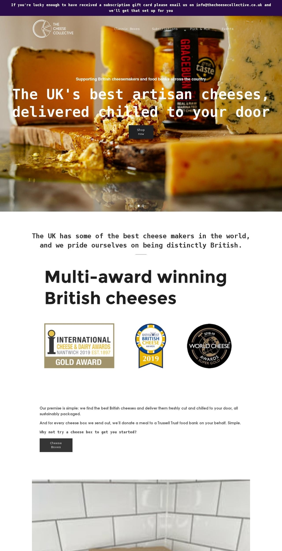 thecheesecollective.co.uk shopify website screenshot