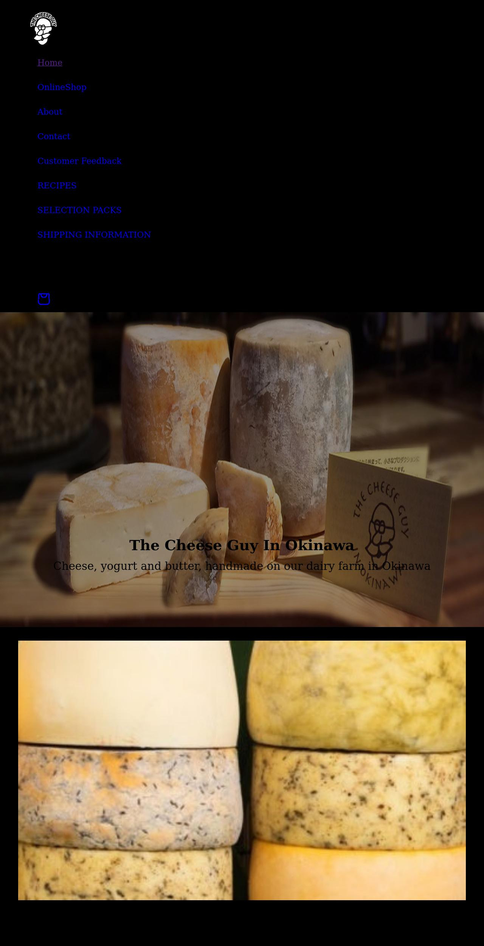 thecheeseguyinokinawa.com shopify website screenshot