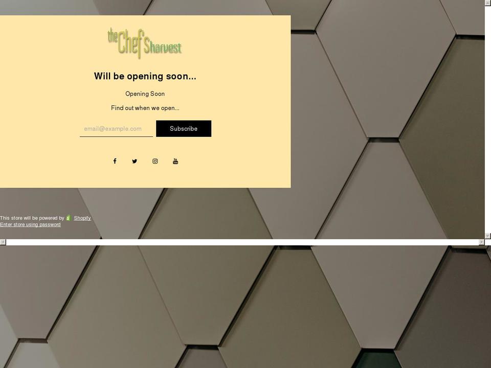 thechefsharvest.com shopify website screenshot