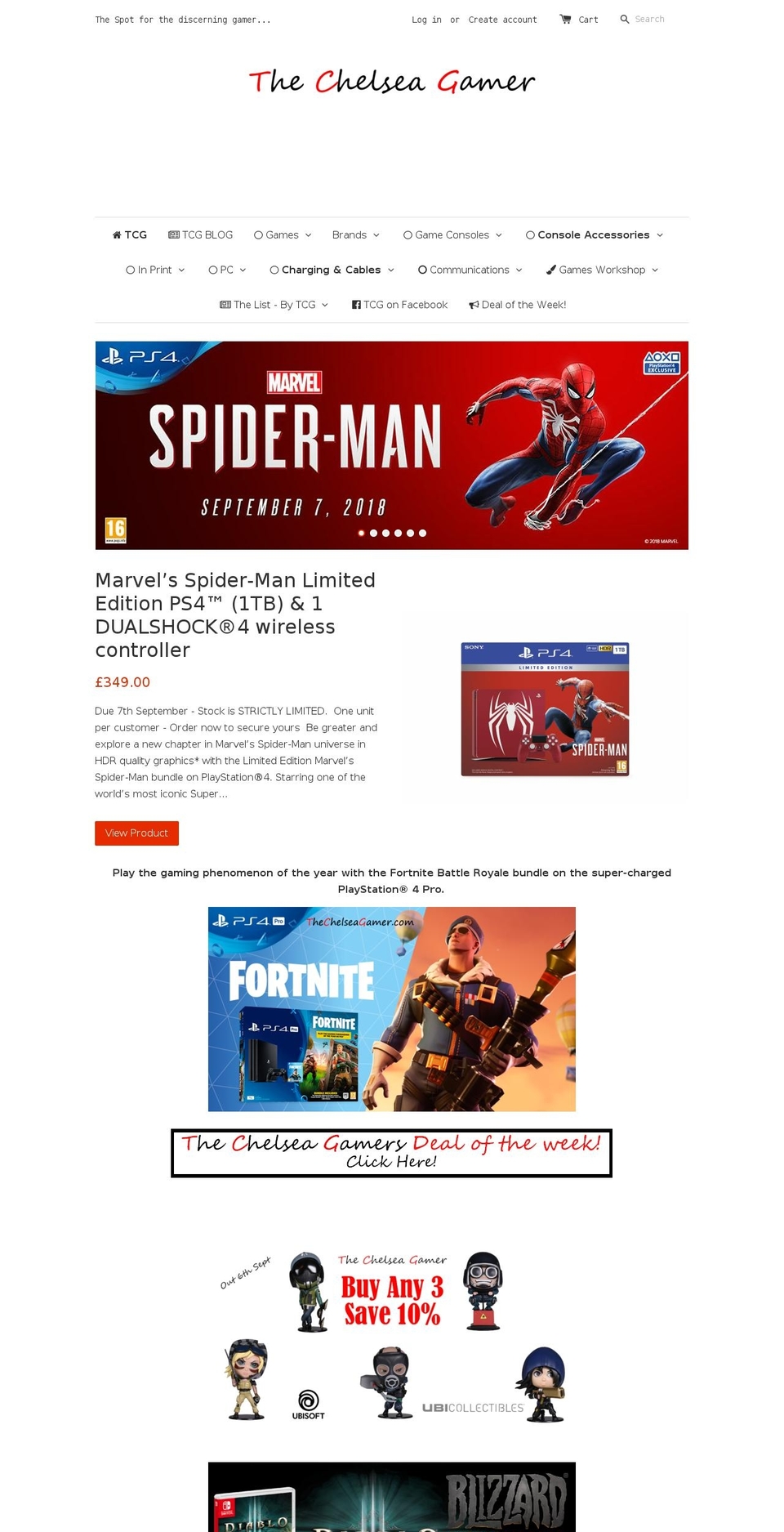 thechelseagamer.com shopify website screenshot