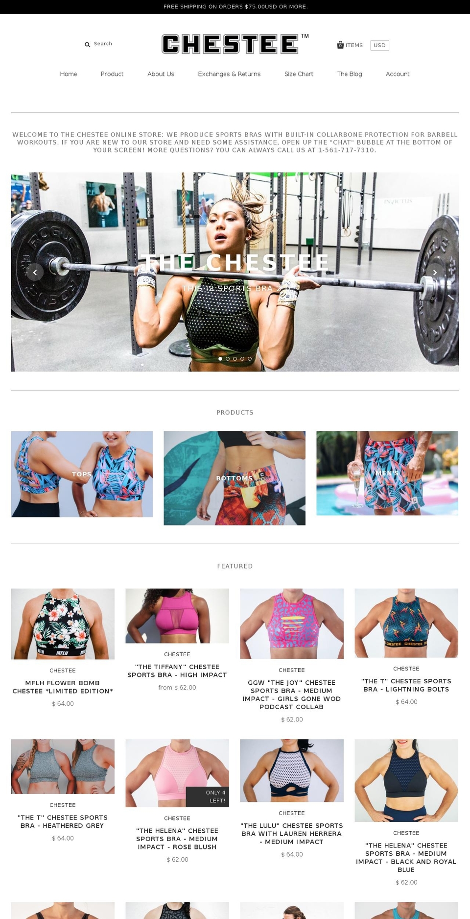 thechestie.com — Shopify storefront screenshot