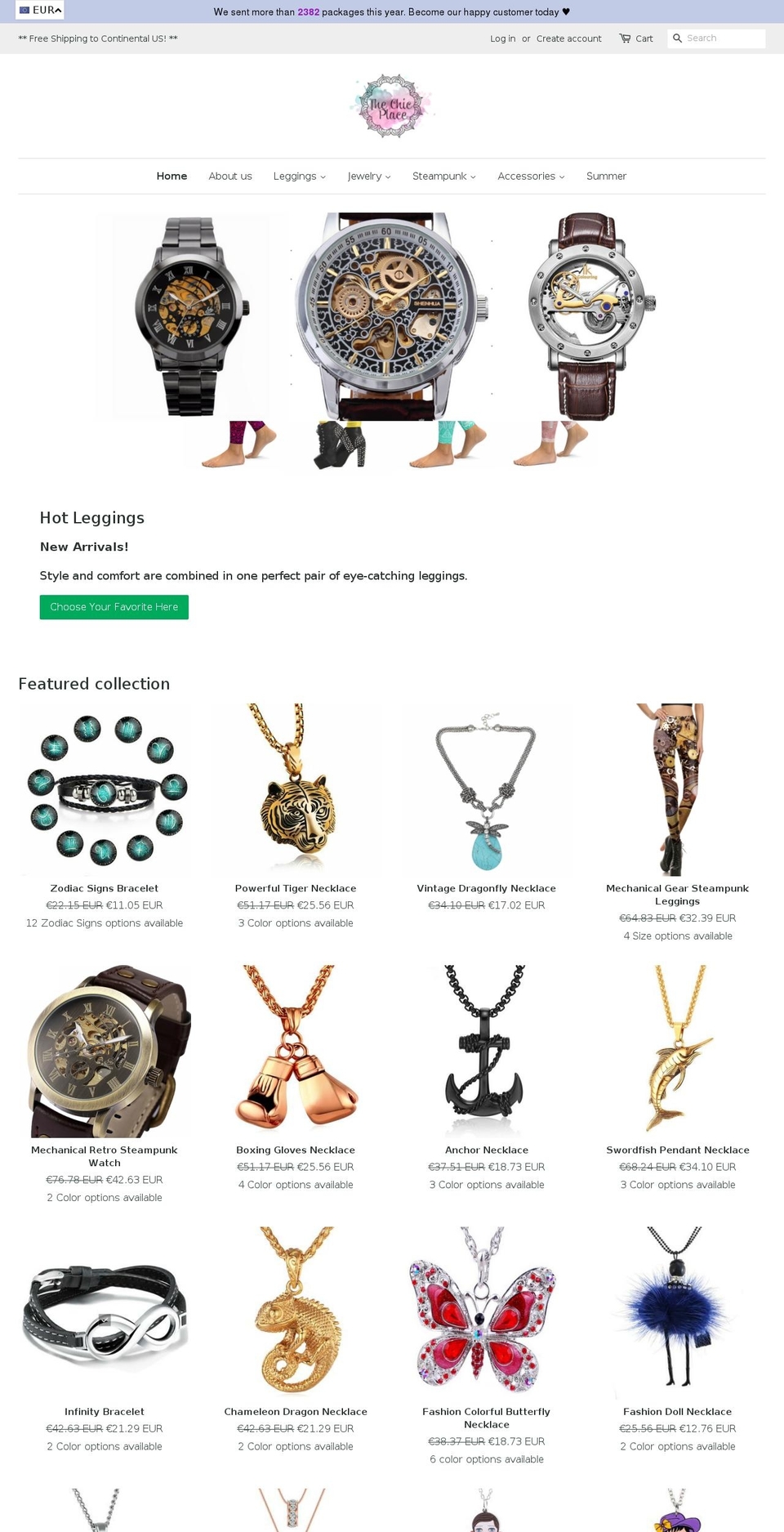thechicplace.com — Shopify storefront screenshot