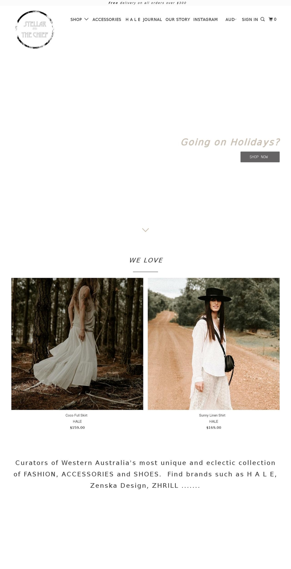thechiefespressobar.com — Shopify storefront screenshot