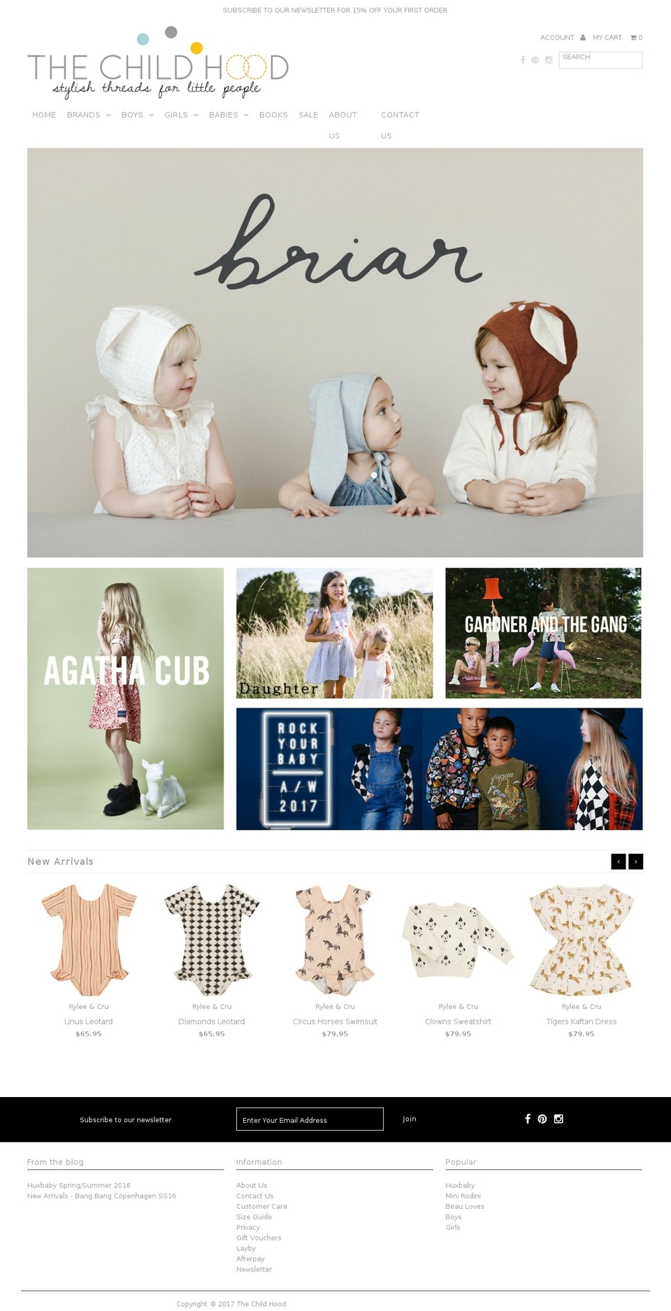 thechildhood.com.au shopify website screenshot