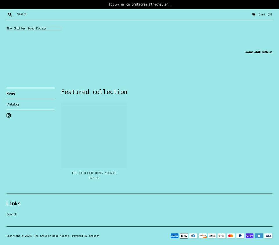 thechillerco.com shopify website screenshot