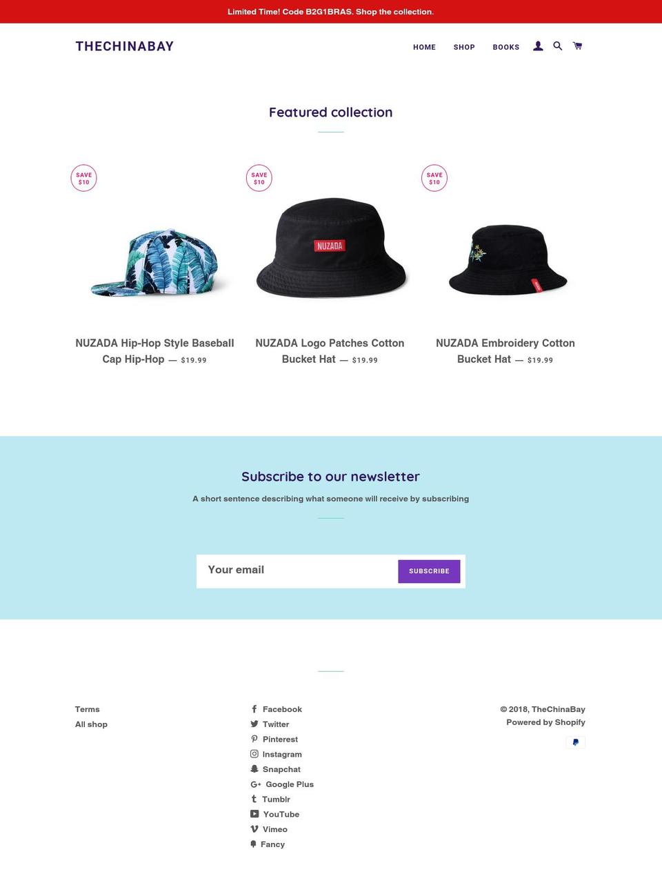thechinabay.com — Shopify storefront screenshot