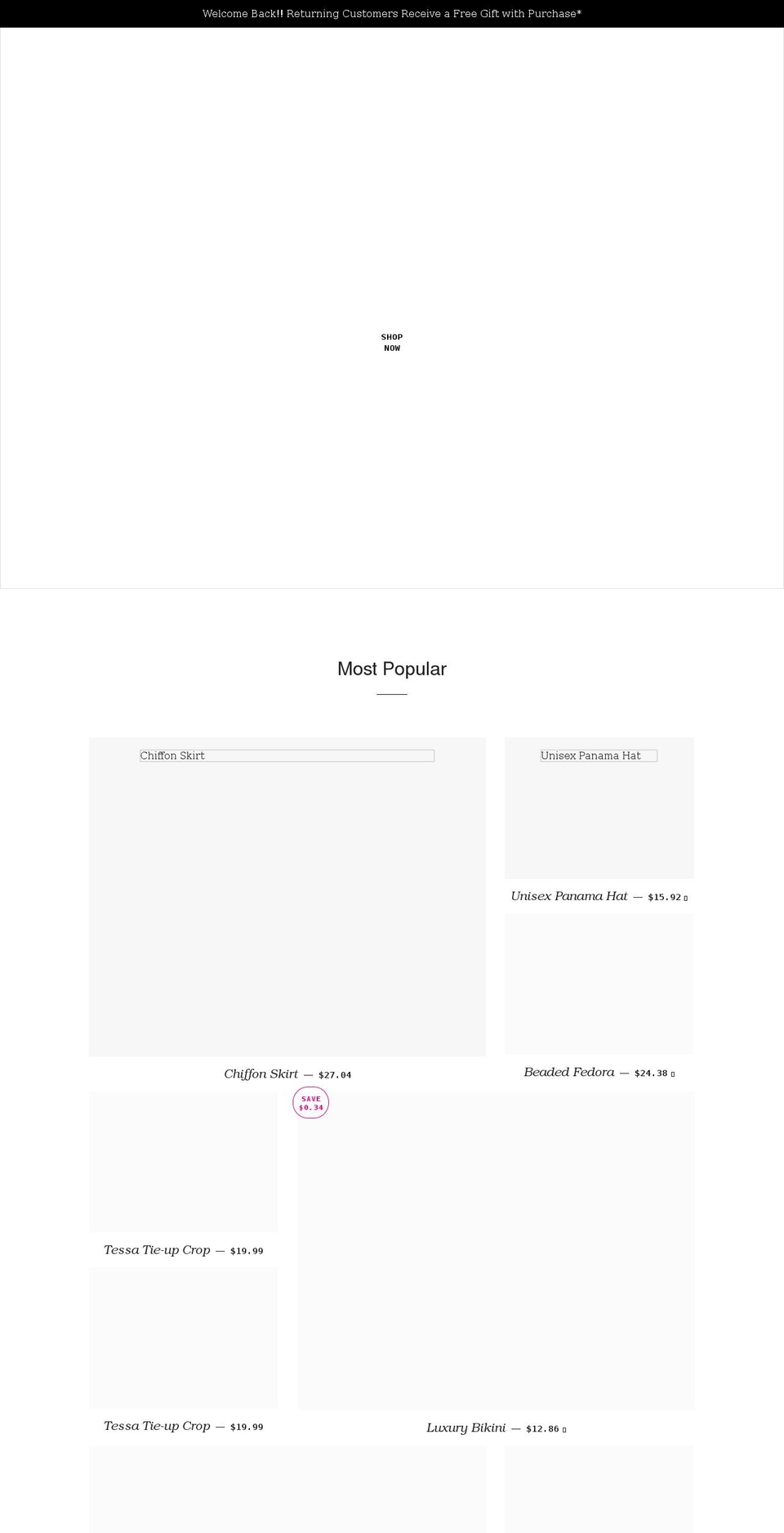 thechloemitchell.com shopify website screenshot
