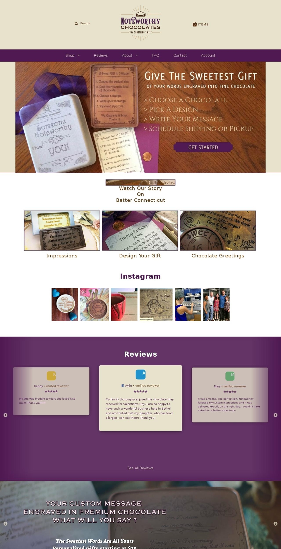thechocolatemessage.com shopify website screenshot