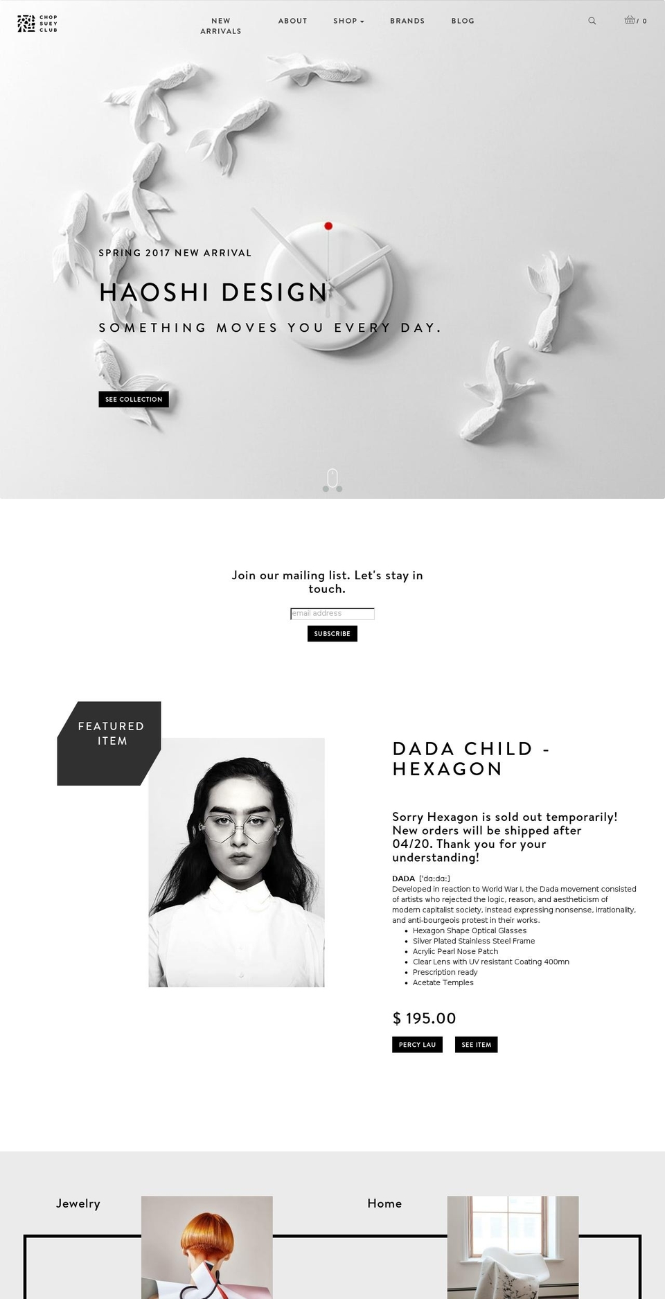 thechopsueyclub.com shopify website screenshot