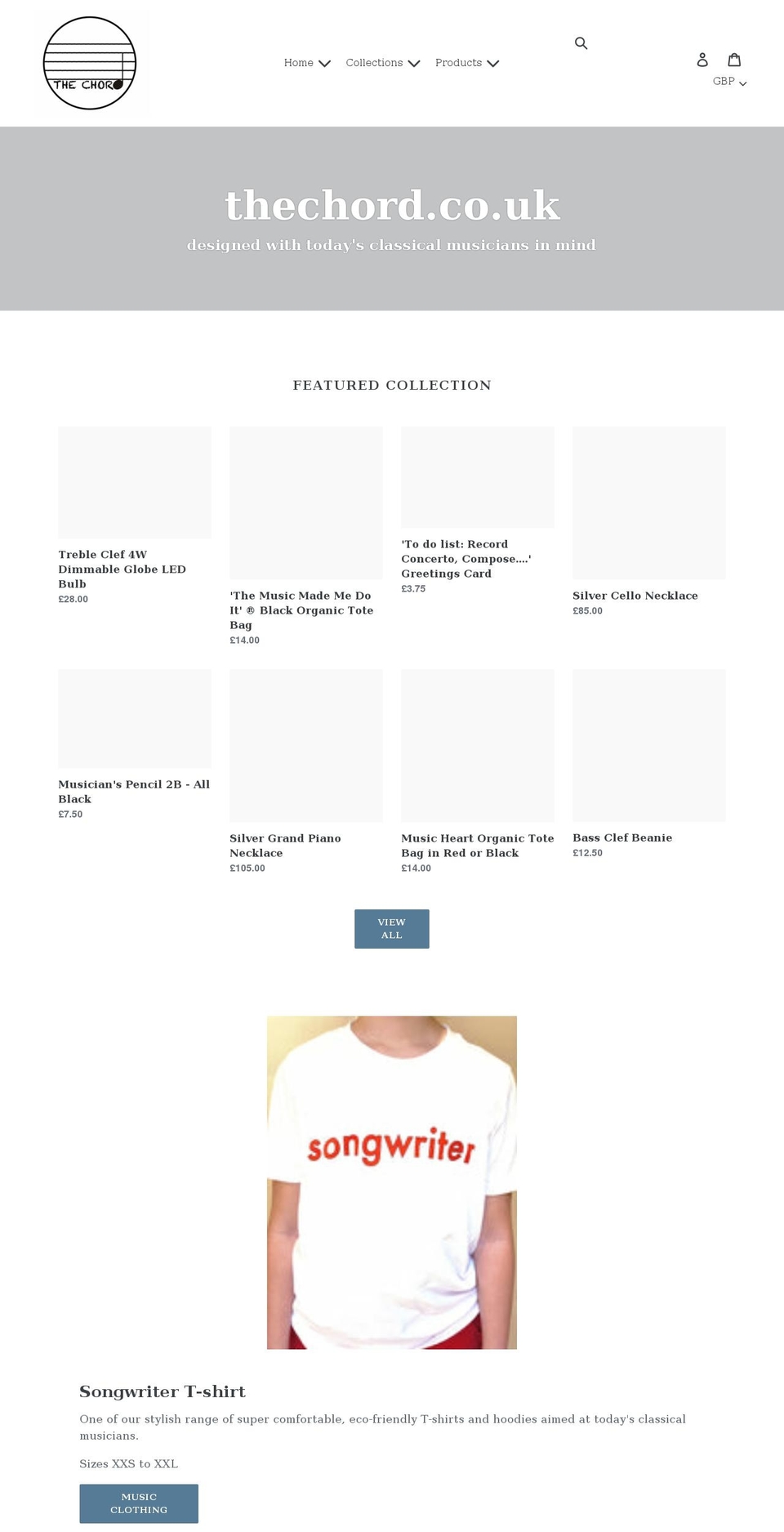 thechord.co.uk shopify website screenshot