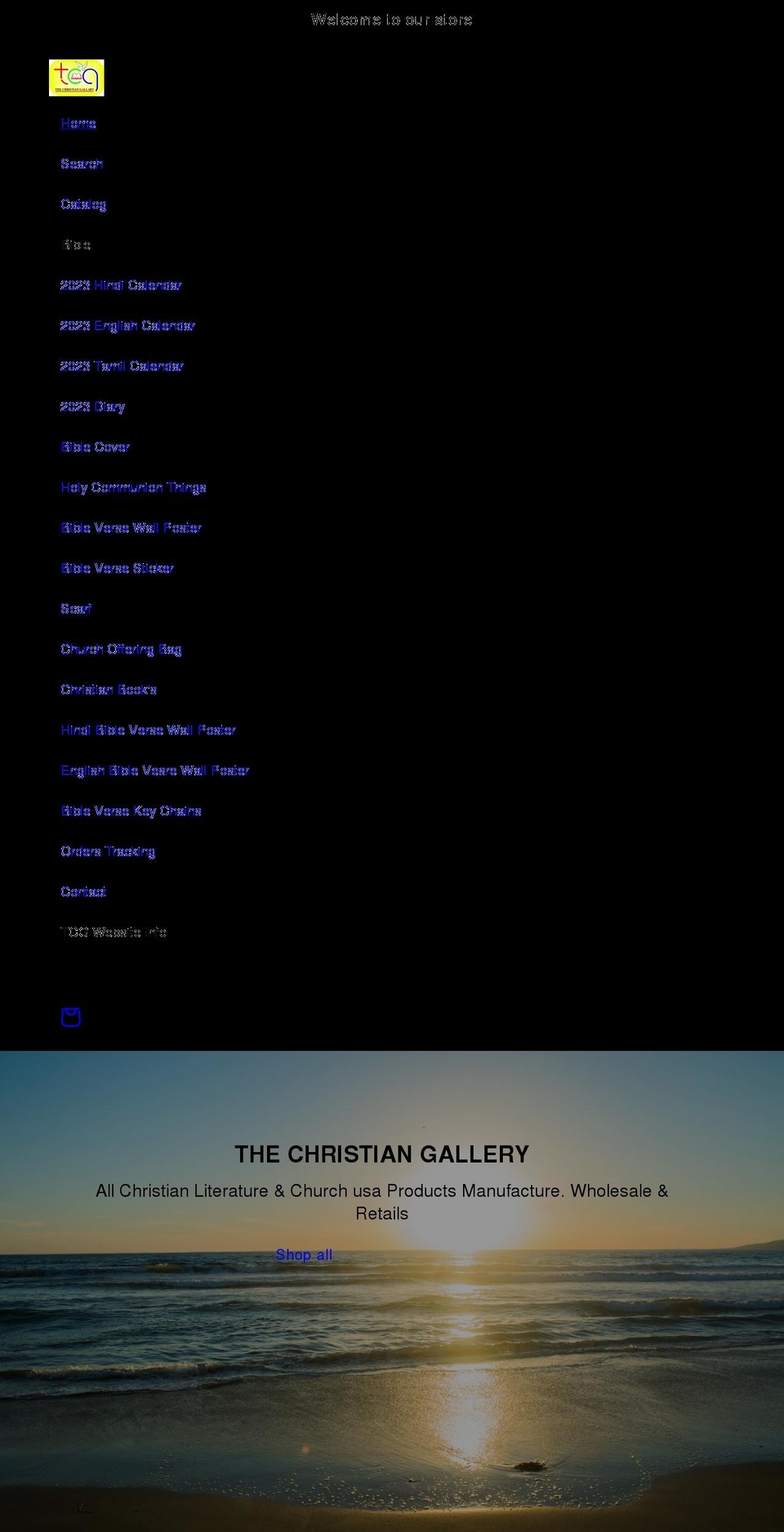 thechristiangallery.com shopify website screenshot