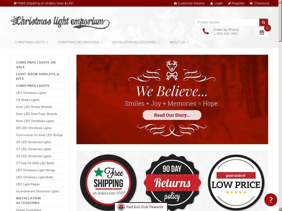 thechristmaslight.company shopify website screenshot