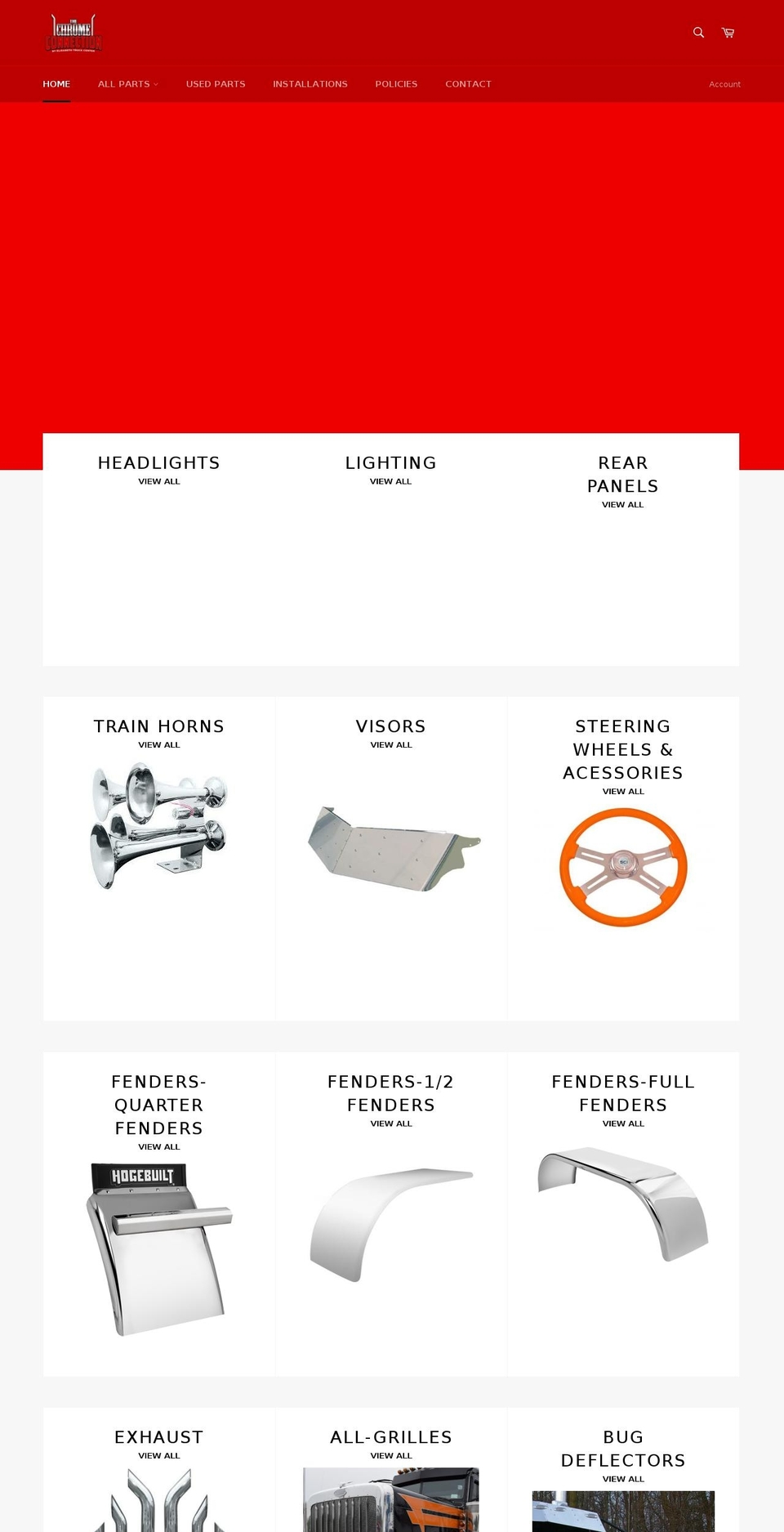 thechromeconnection.com — Shopify storefront screenshot