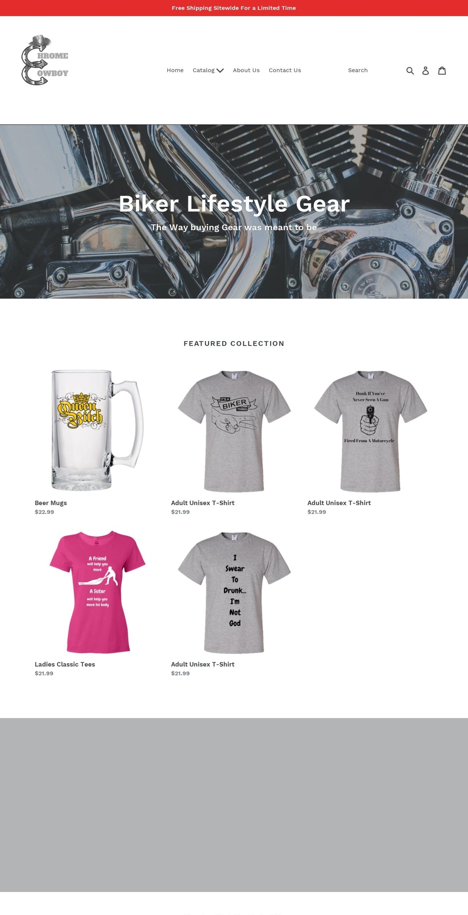 thechromecowboy.com — Shopify storefront screenshot