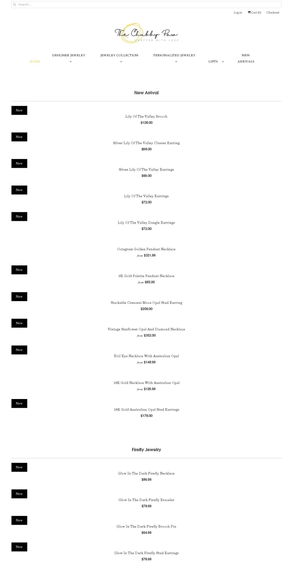 thechubbypaw.com shopify website screenshot