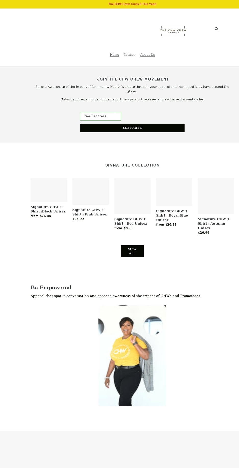 thechwcrew.com shopify website screenshot