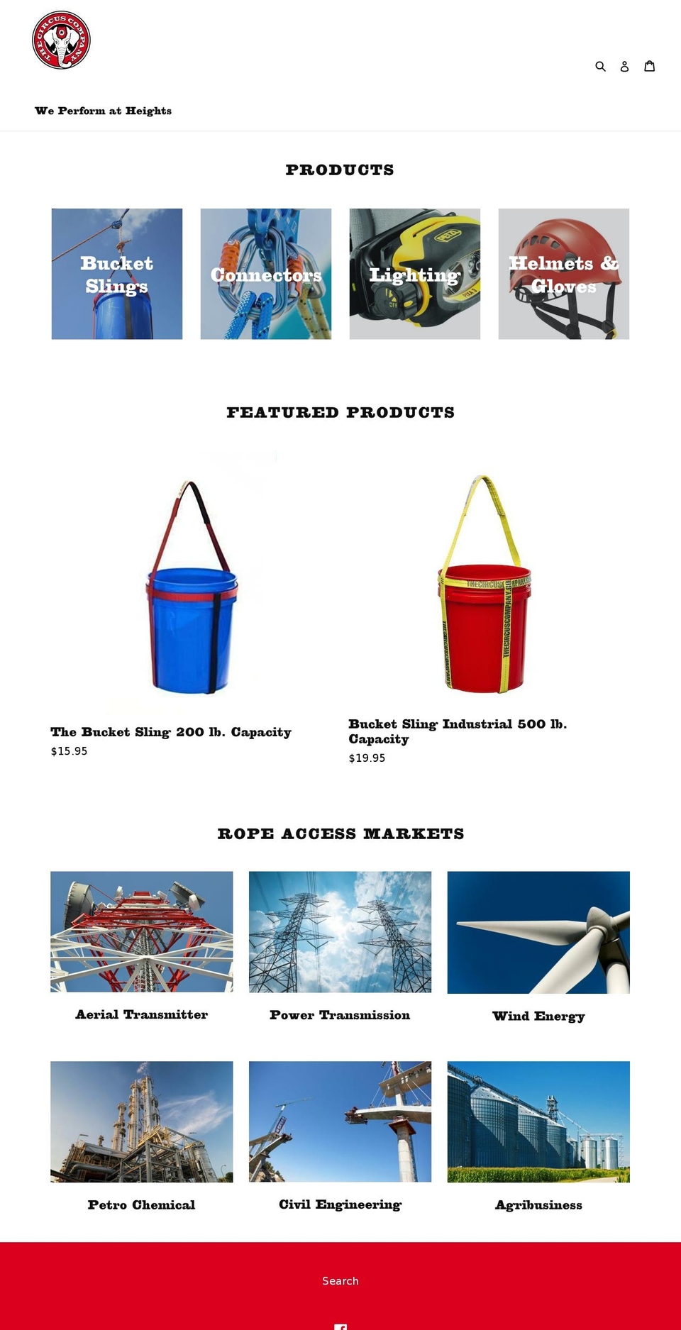 thecircuscompany.com — Shopify storefront screenshot