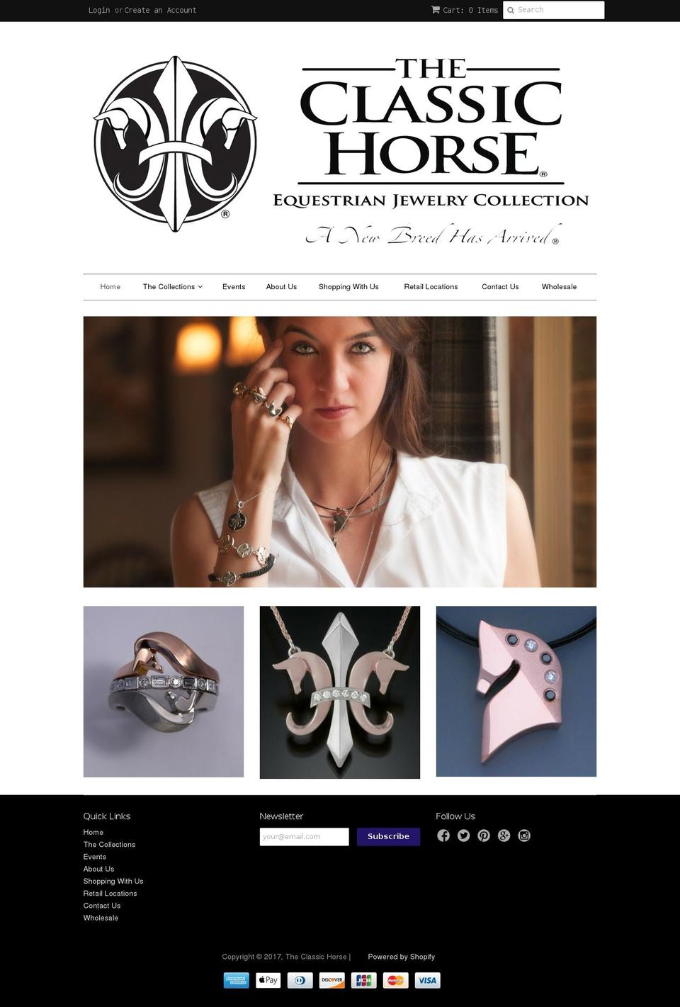 theclassichorse.com shopify website screenshot