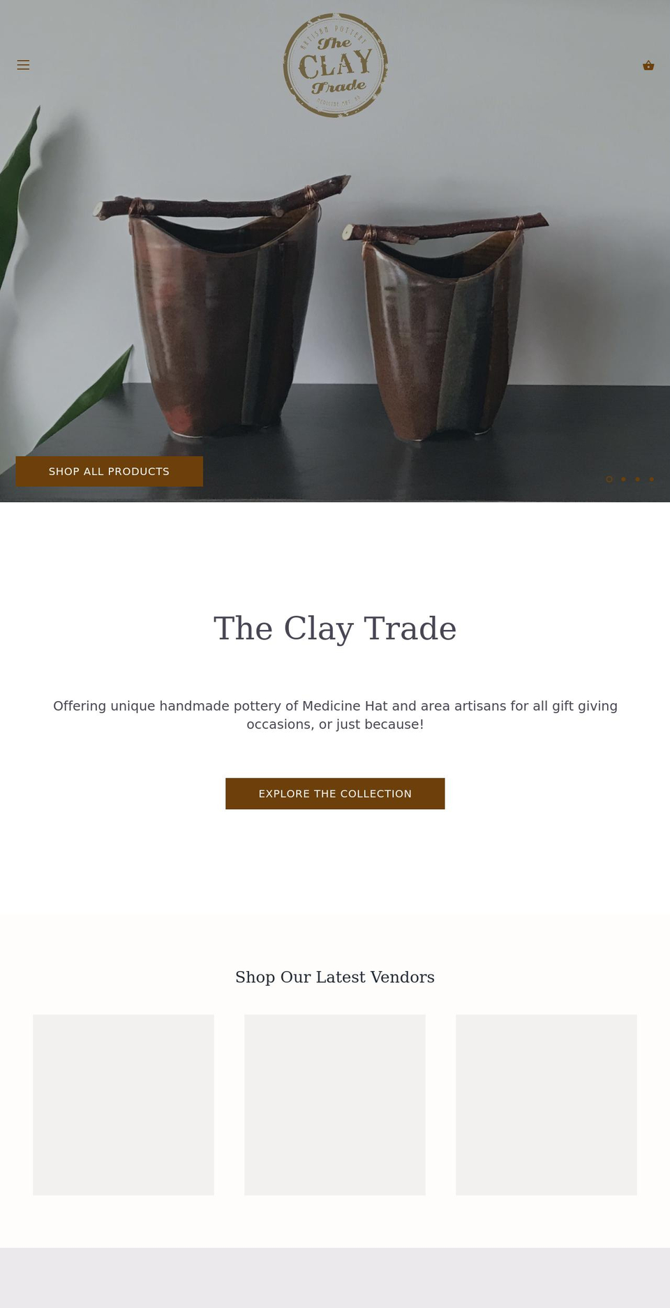 theclaytrade.ca shopify website screenshot