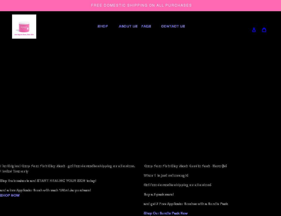 thecleanskincompany.com shopify website screenshot