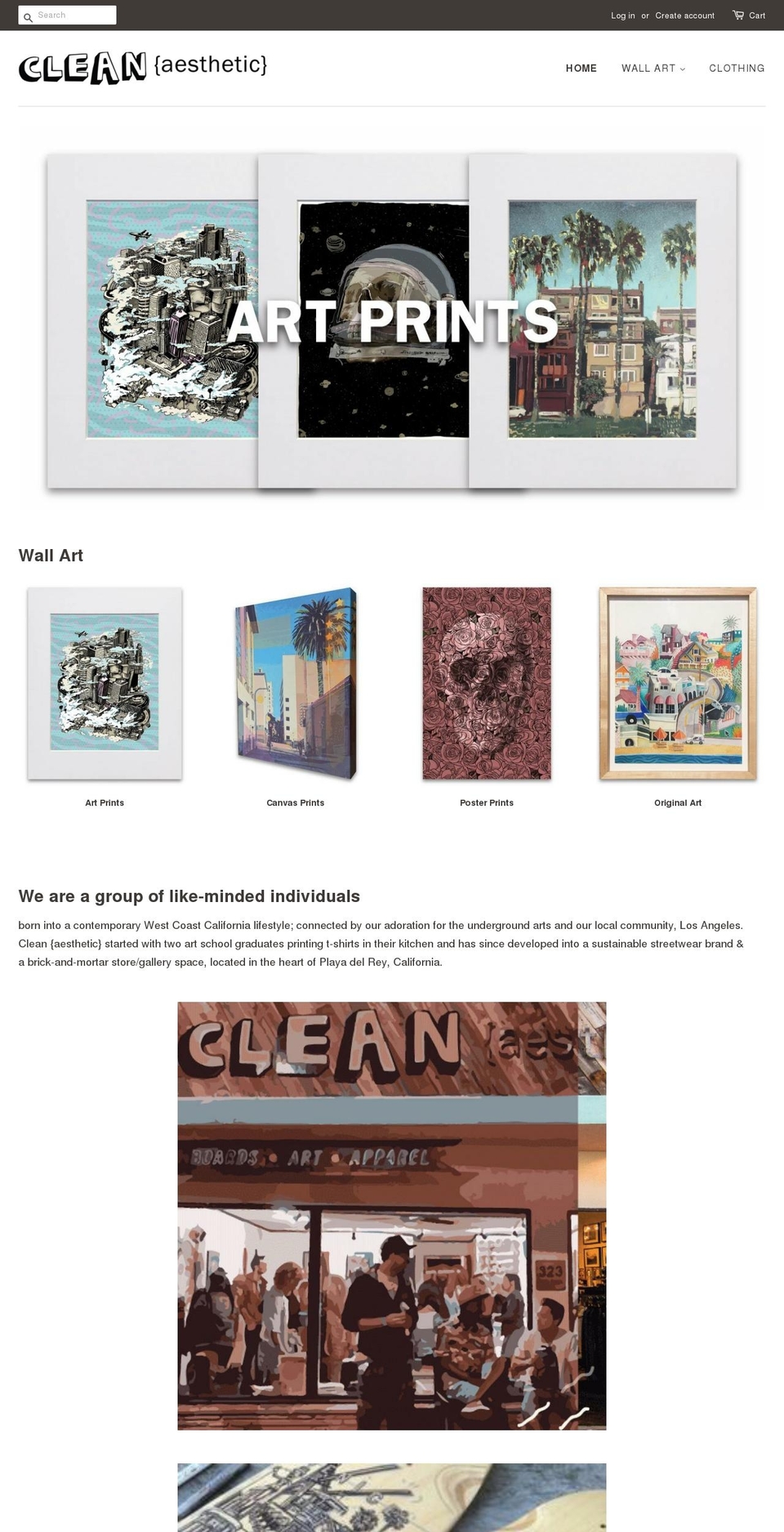 thecleantee.com shopify website screenshot