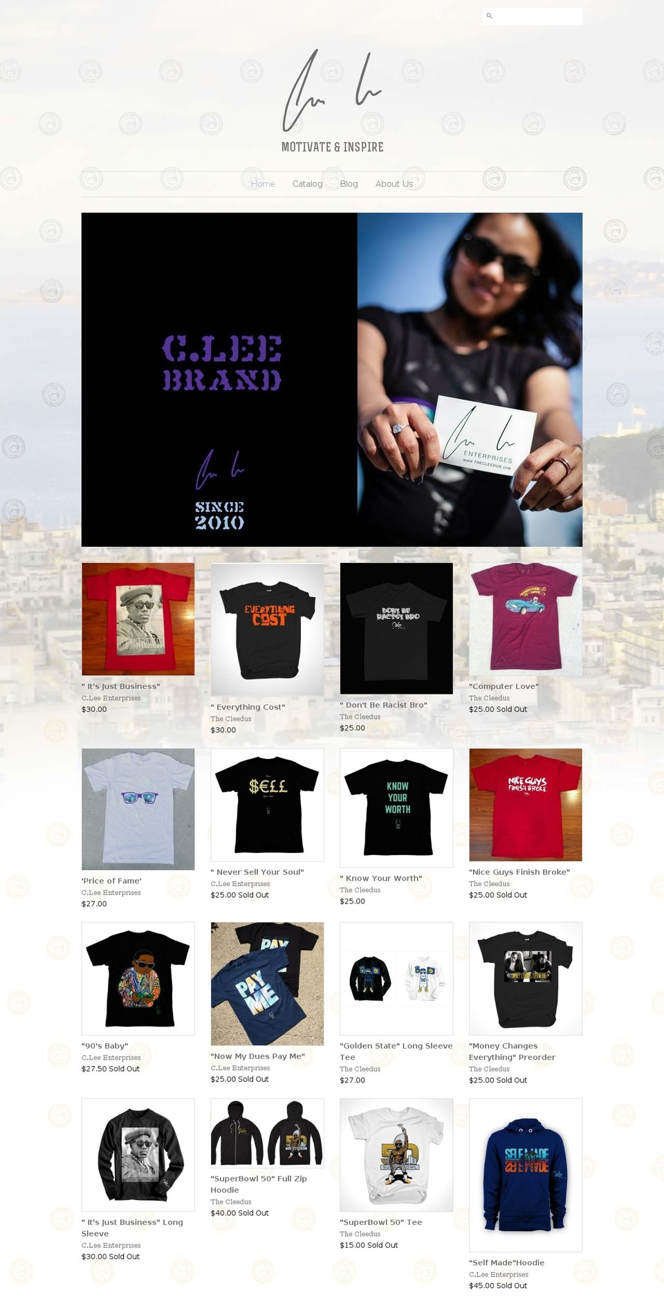 thecleebrand.com shopify website screenshot