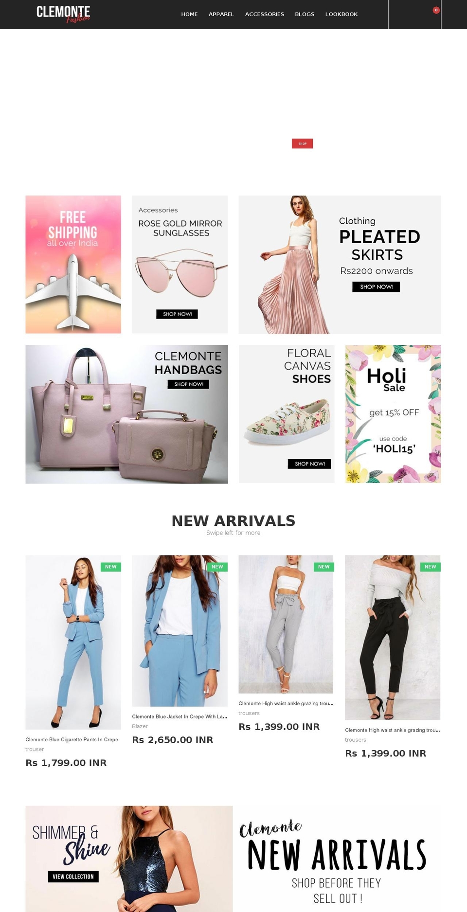 theclemonte.com shopify website screenshot