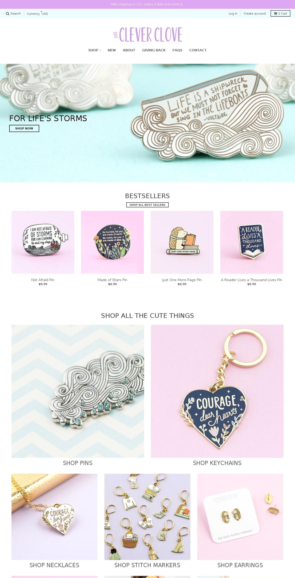 thecleverclove.com shopify website screenshot