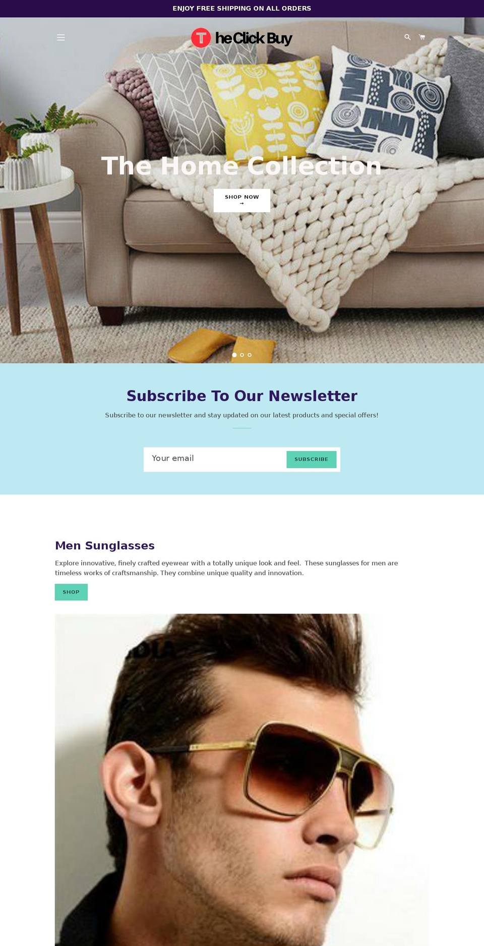 theclickbuy.com — Shopify storefront screenshot