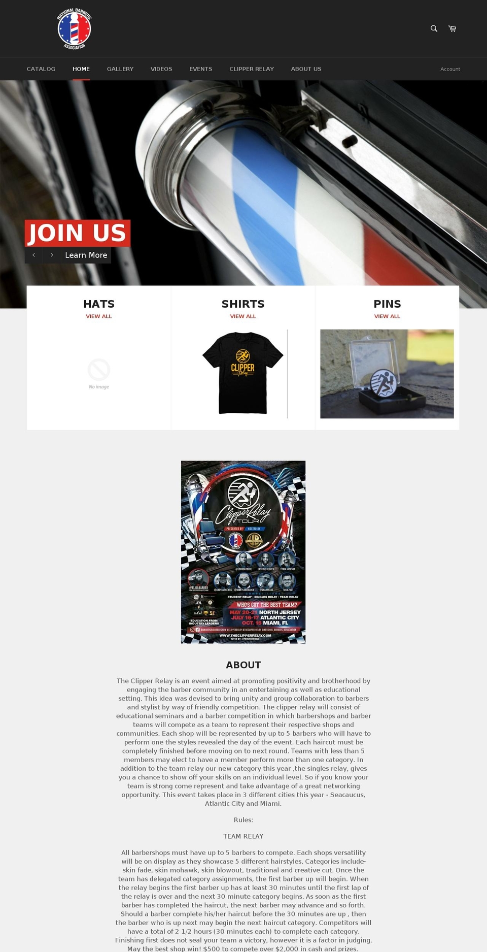 theclipperrelay.com shopify website screenshot