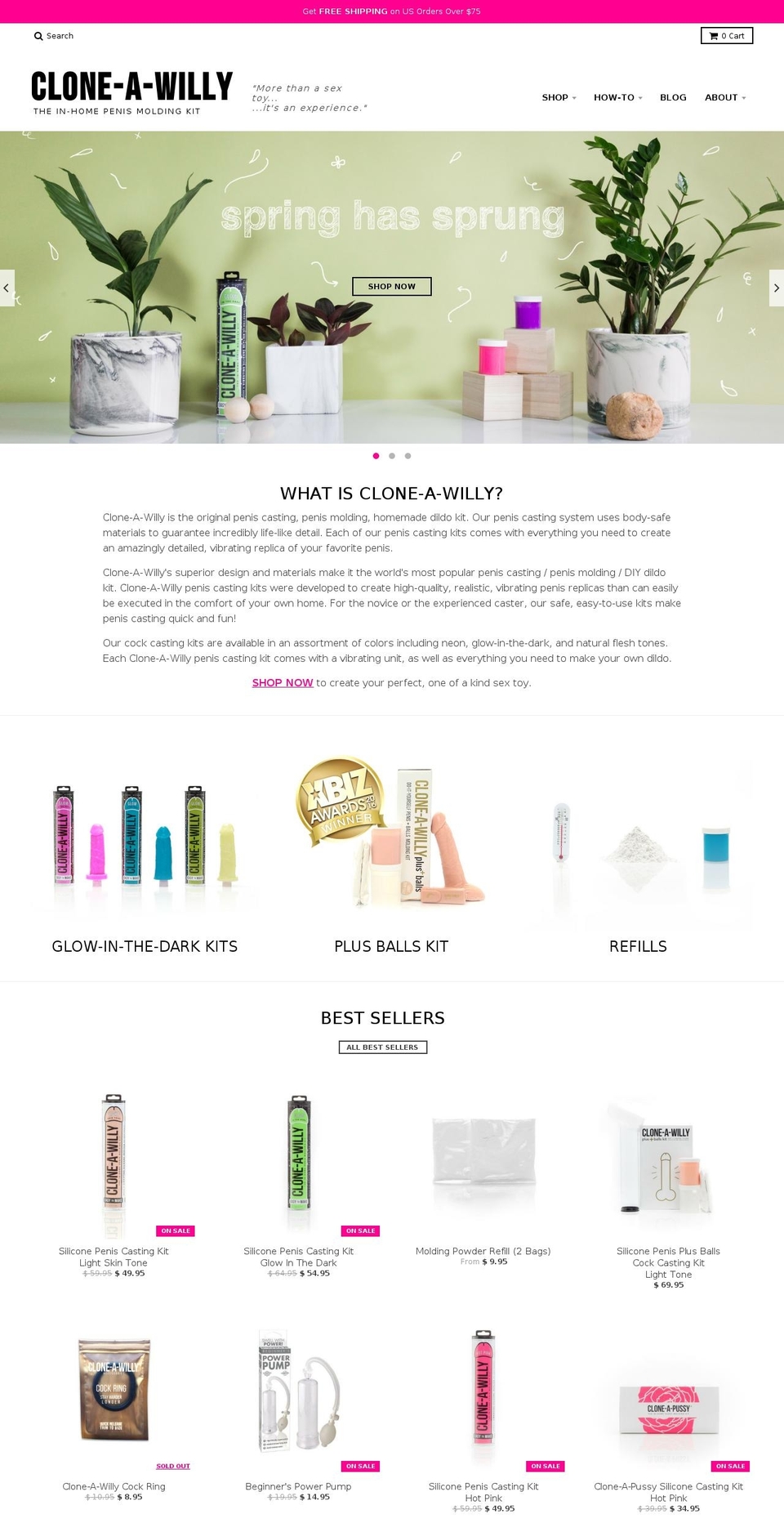 thecloneawillykit.com shopify website screenshot