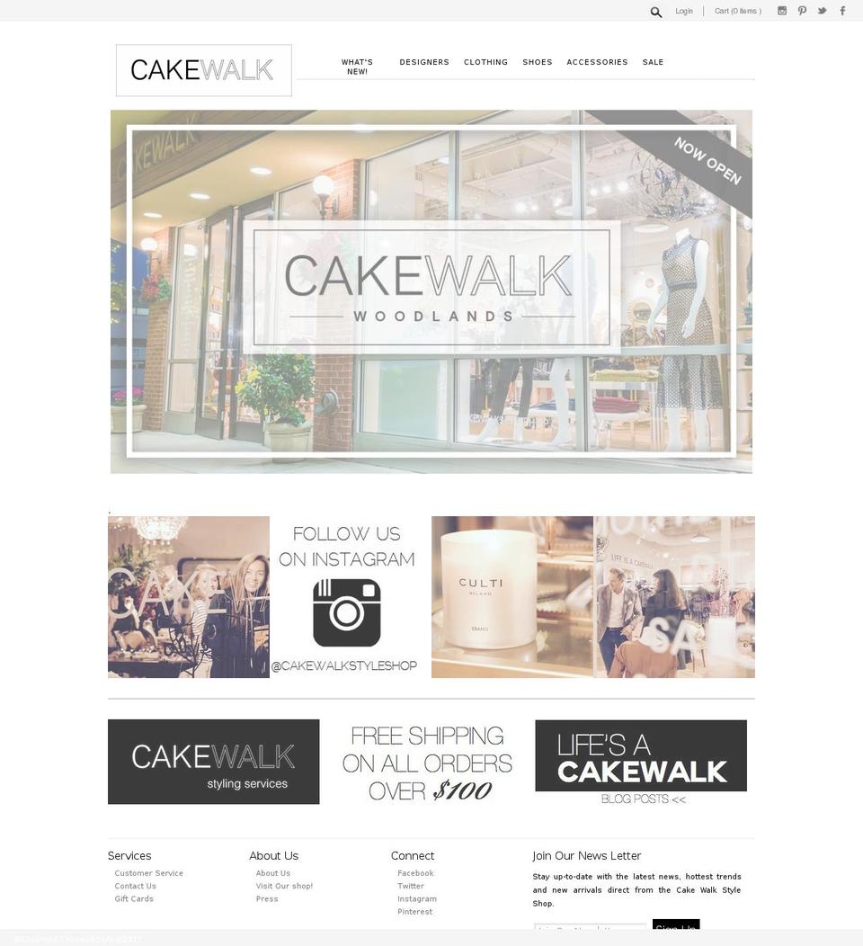 cakewalk Shopify theme site example theclosetry.com