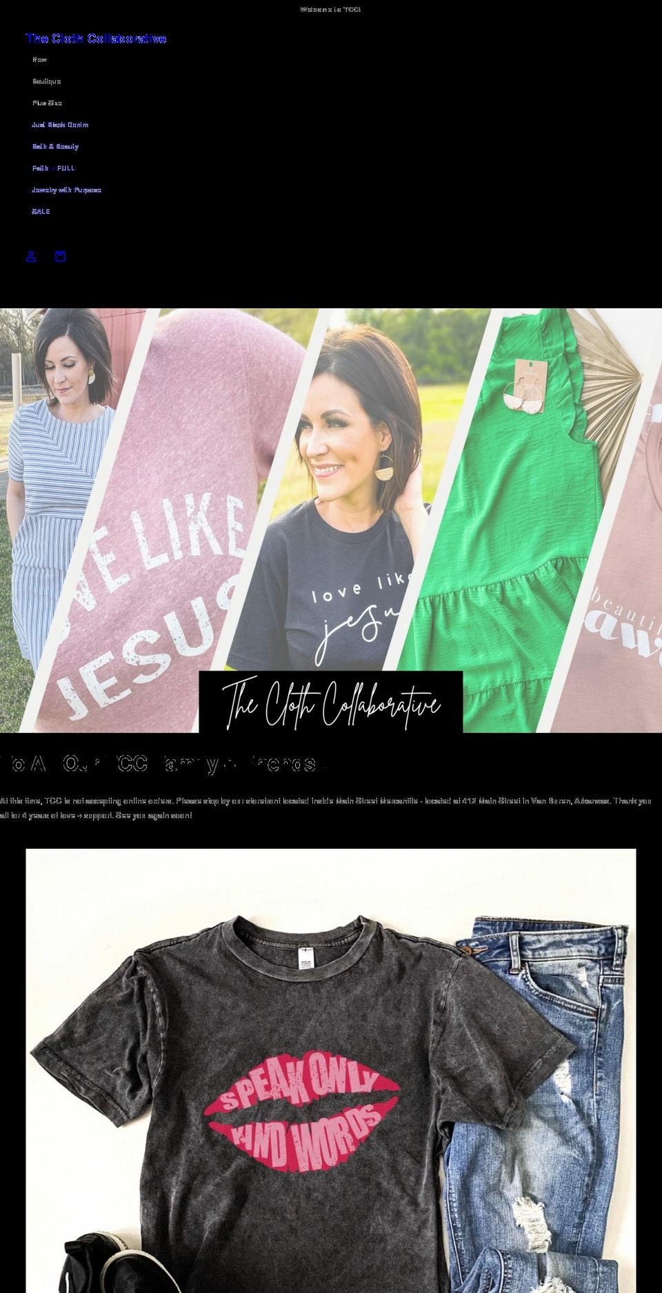 theclothcollaborative.com shopify website screenshot