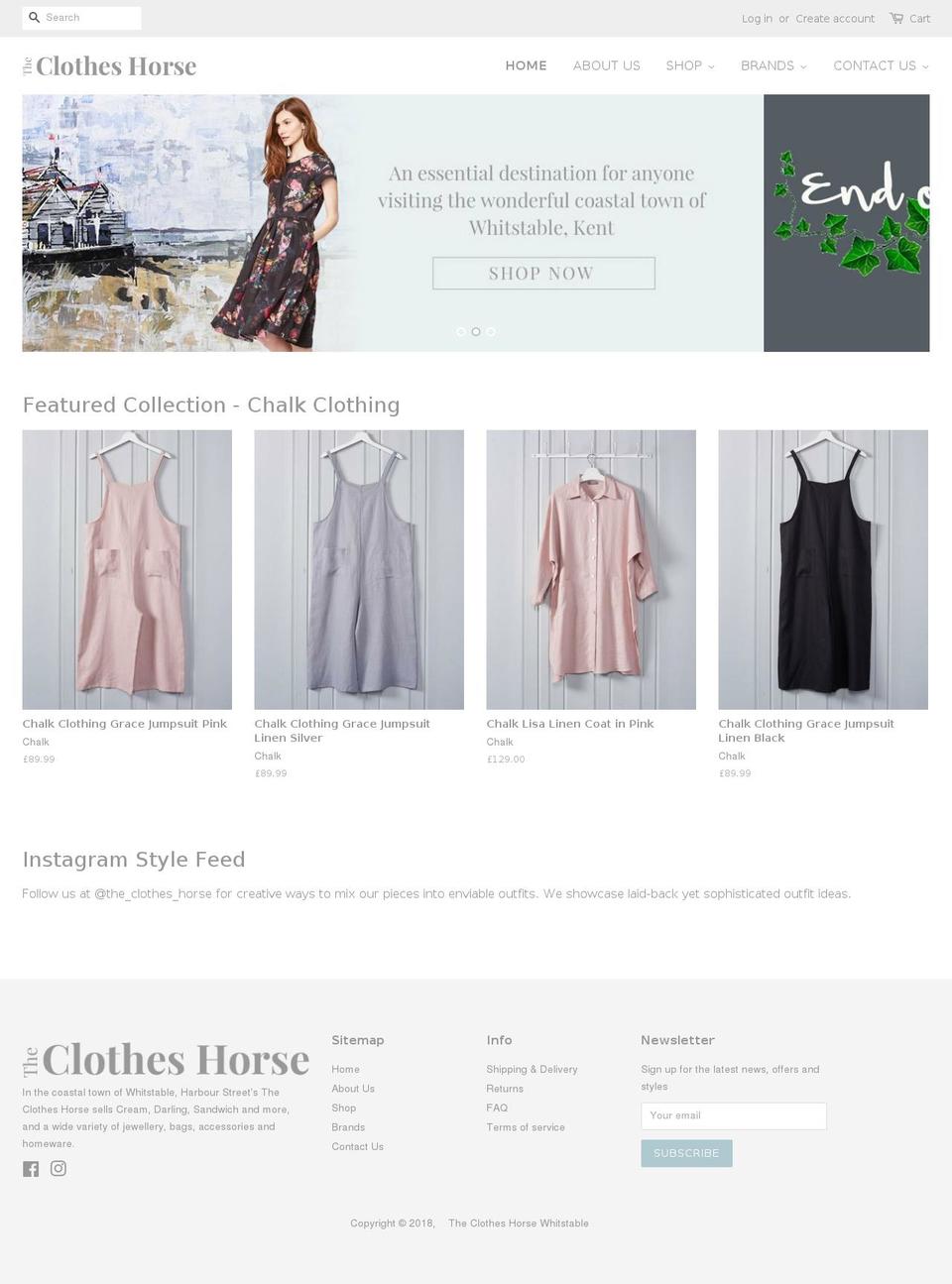 theclotheshorse.co shopify website screenshot