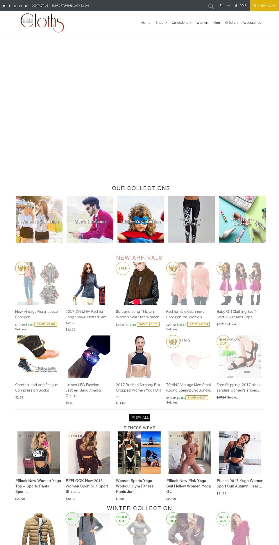 premium1-0-1 Shopify theme site example thecloths.com