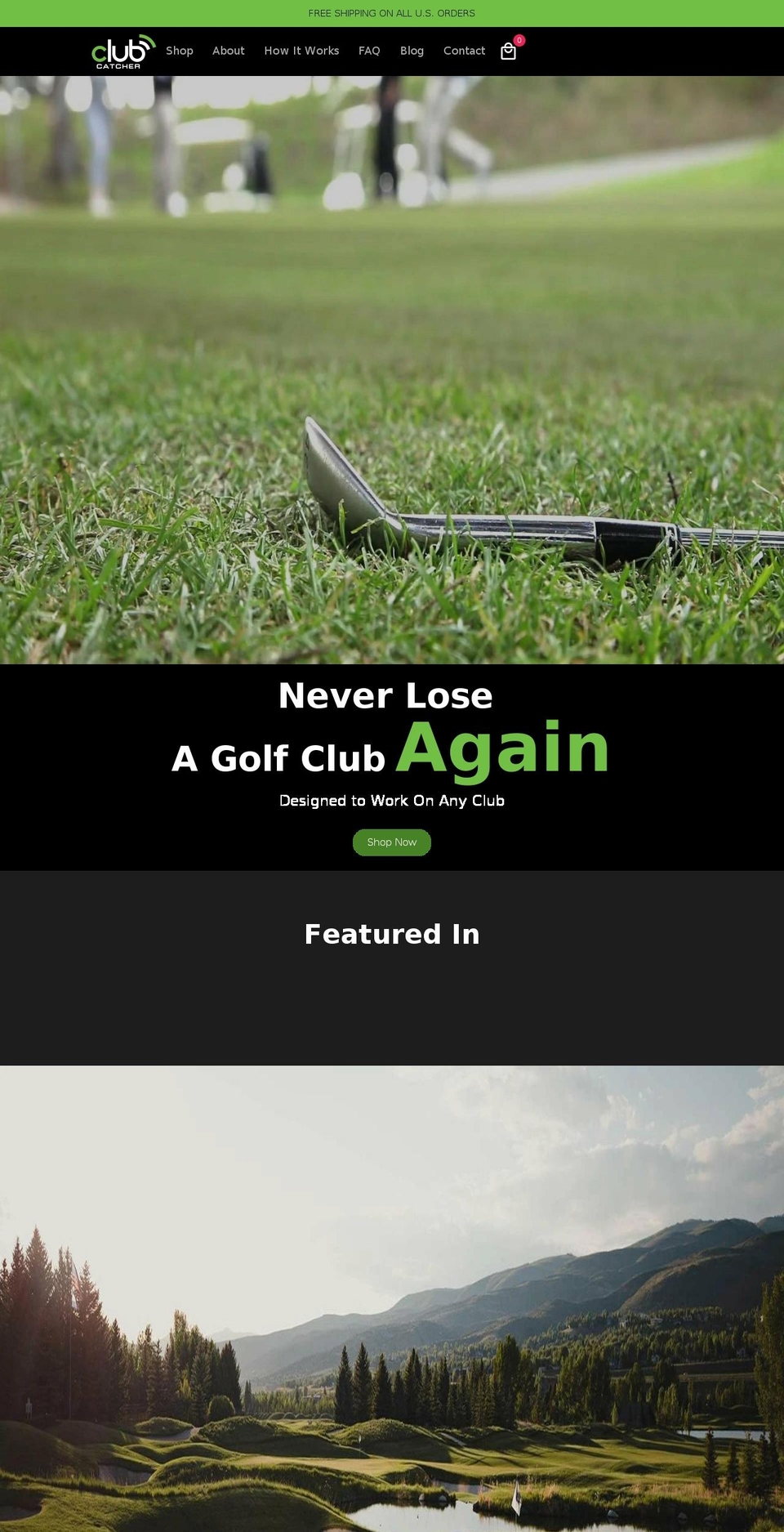 theclubcatcher.com shopify website screenshot