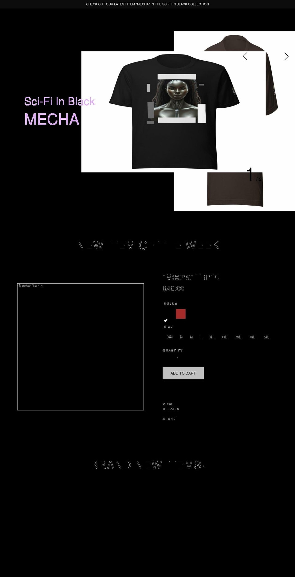 theclutteredmindapparel.com shopify website screenshot