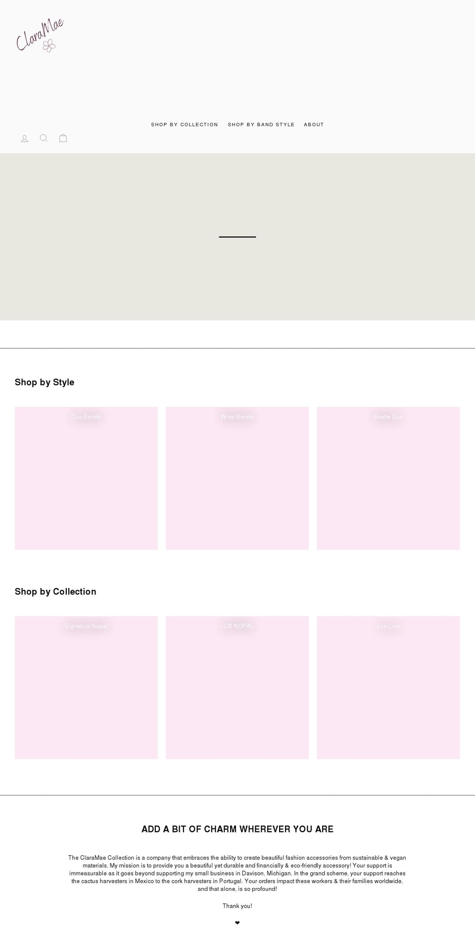 thecmcollection.com shopify website screenshot