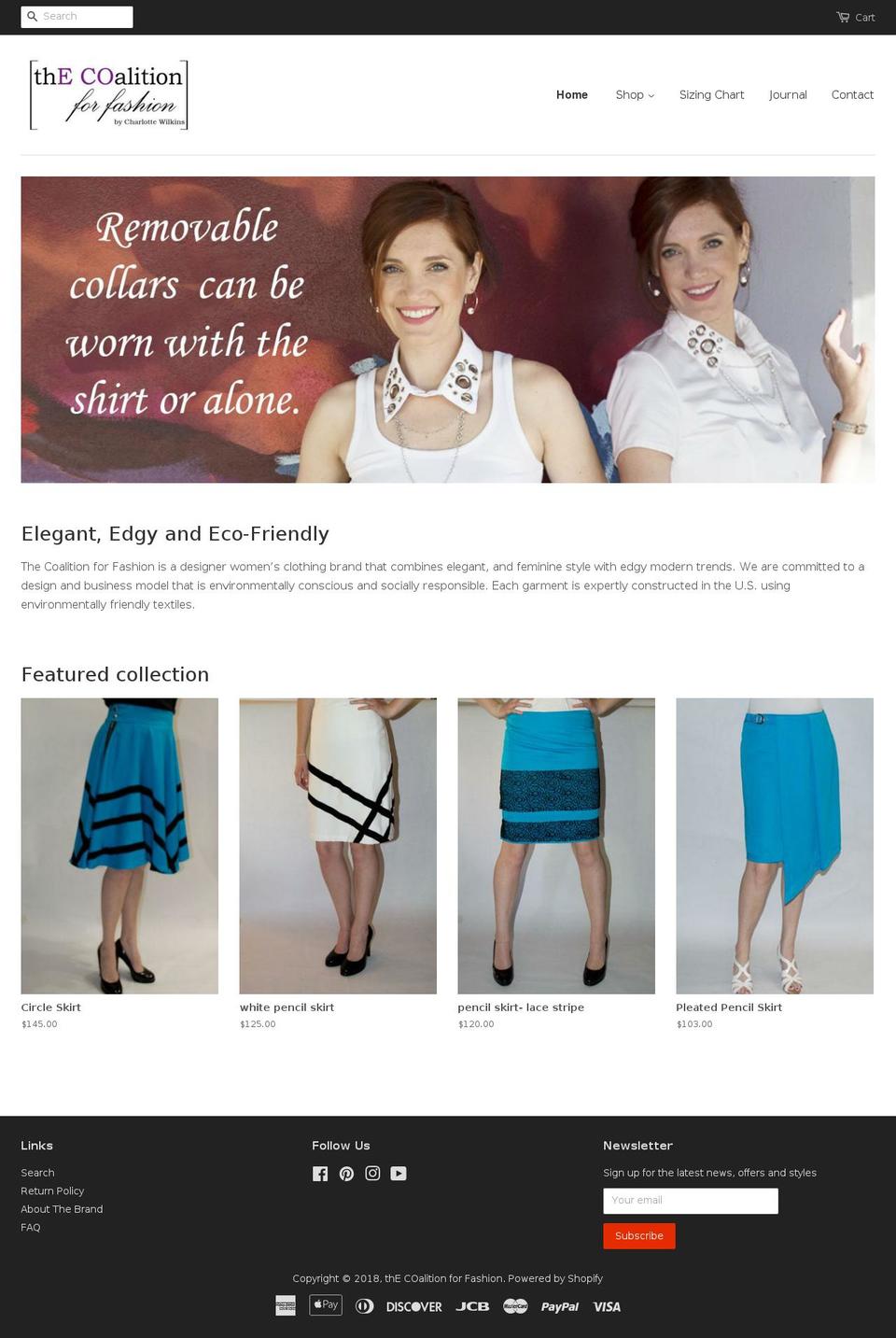 COLORBLOCK Shopify theme site example thecoalitionforfashion.com
