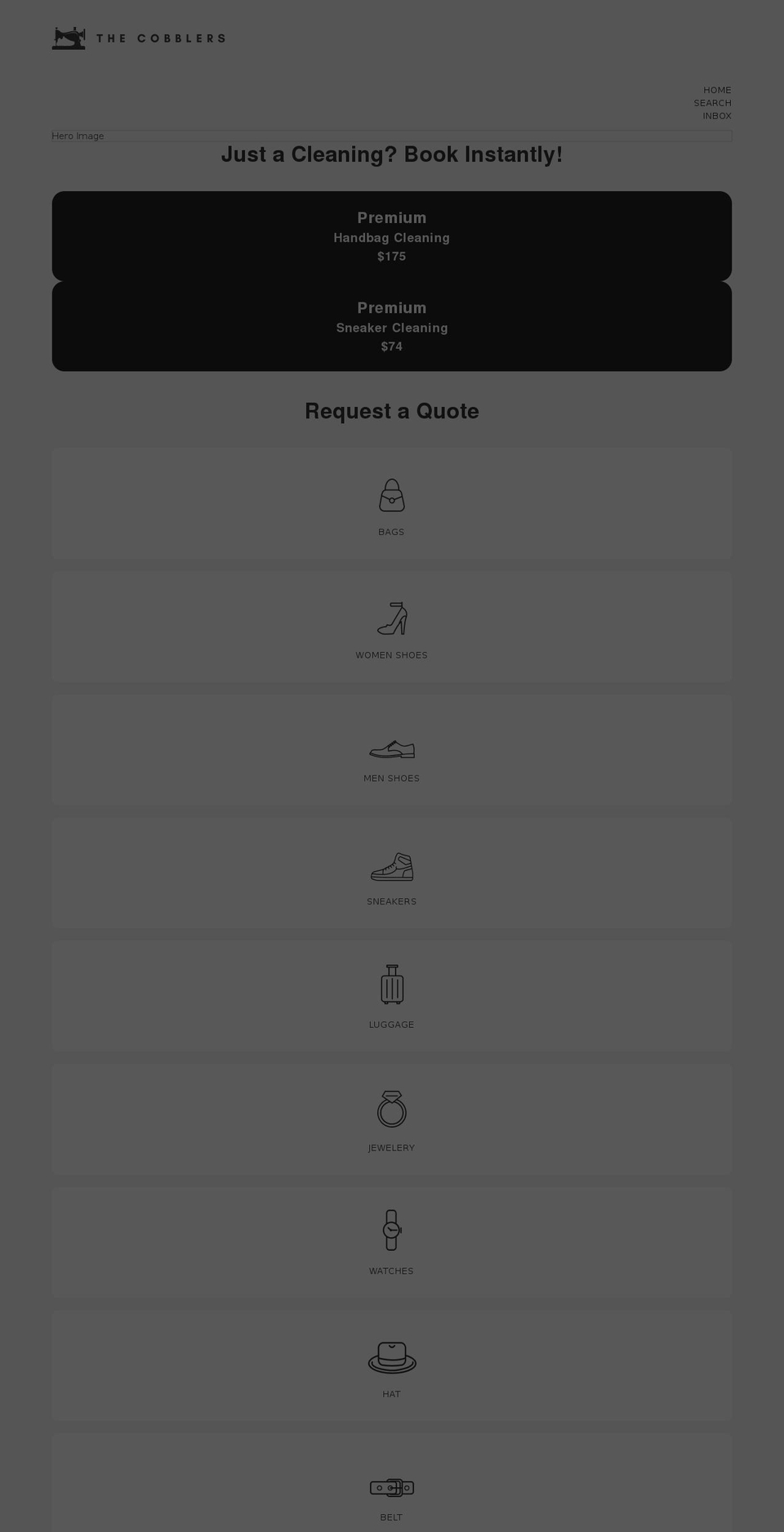 thecobblers.com shopify website screenshot
