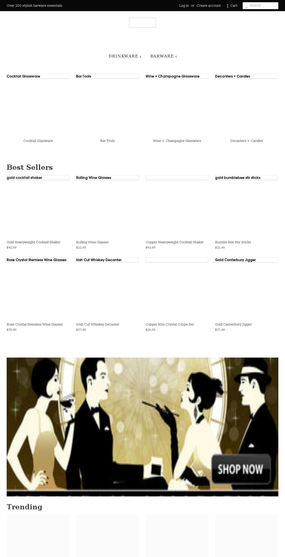 thecocktailcode.com shopify website screenshot