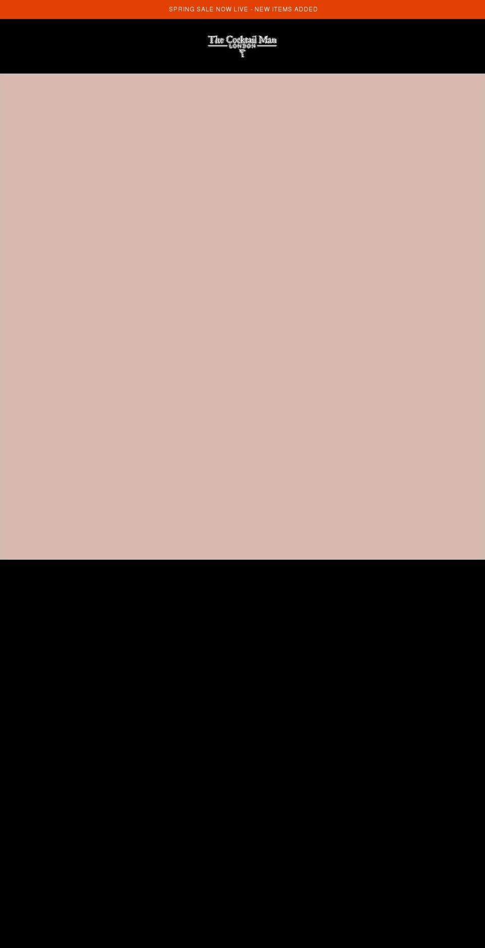 thecocktailman.co.uk shopify website screenshot