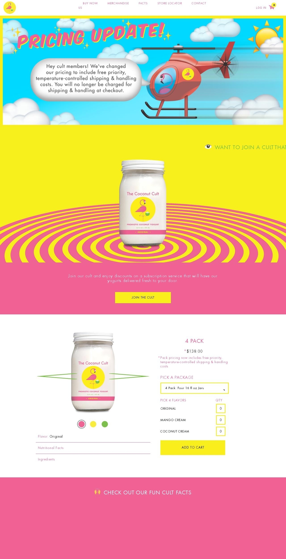 thecoconutcult.com shopify website screenshot