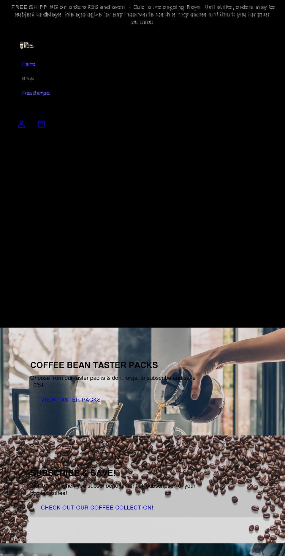 thecoffeeconnect.com shopify website screenshot