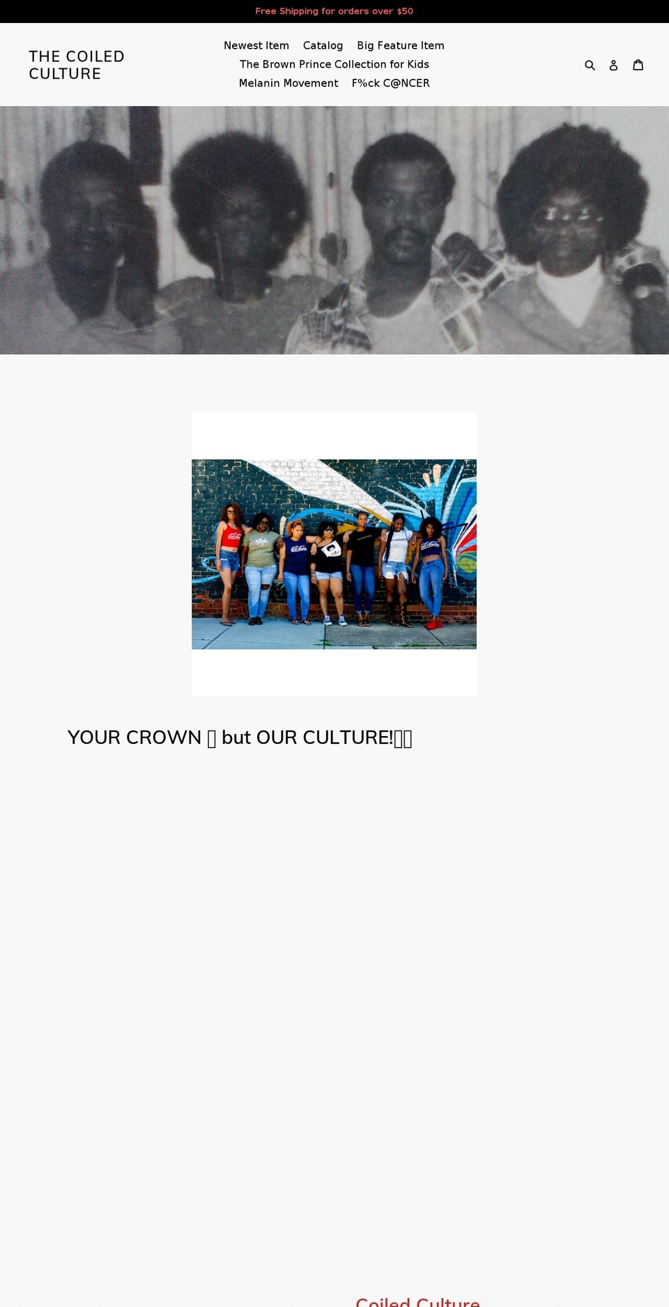 thecoiledculture.com shopify website screenshot