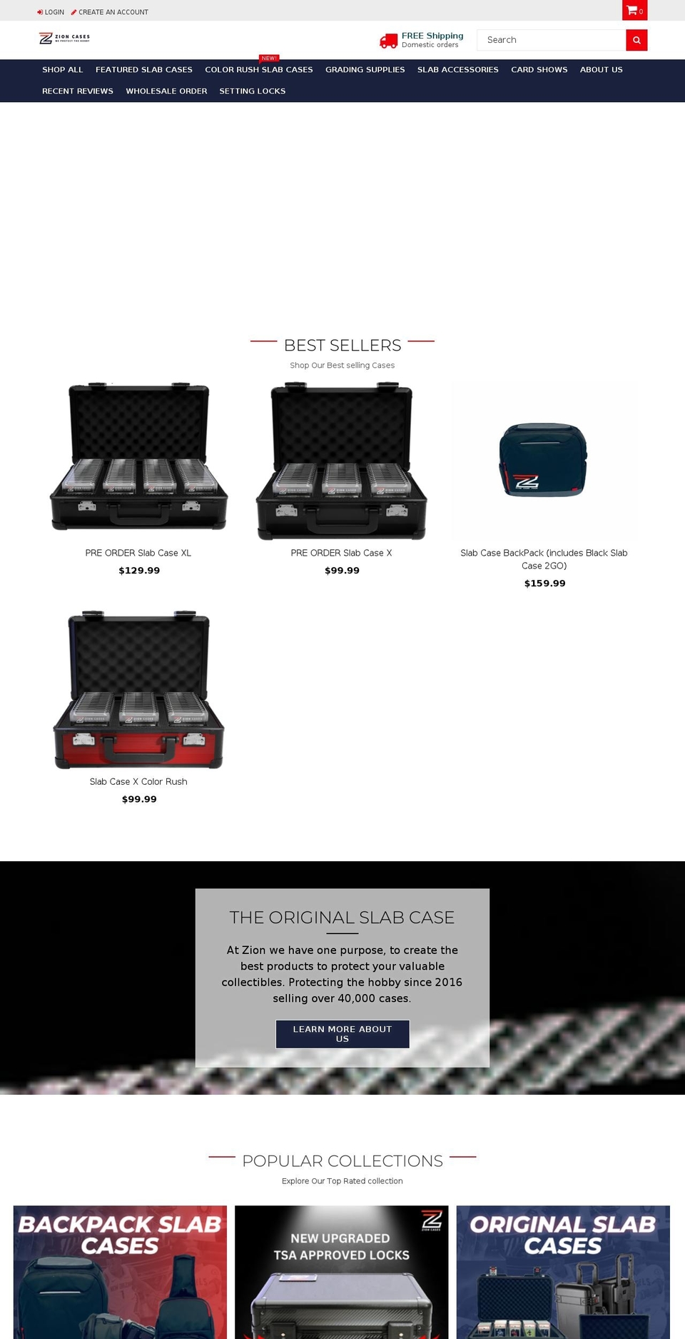 thecollectioncase.com — Shopify storefront screenshot
