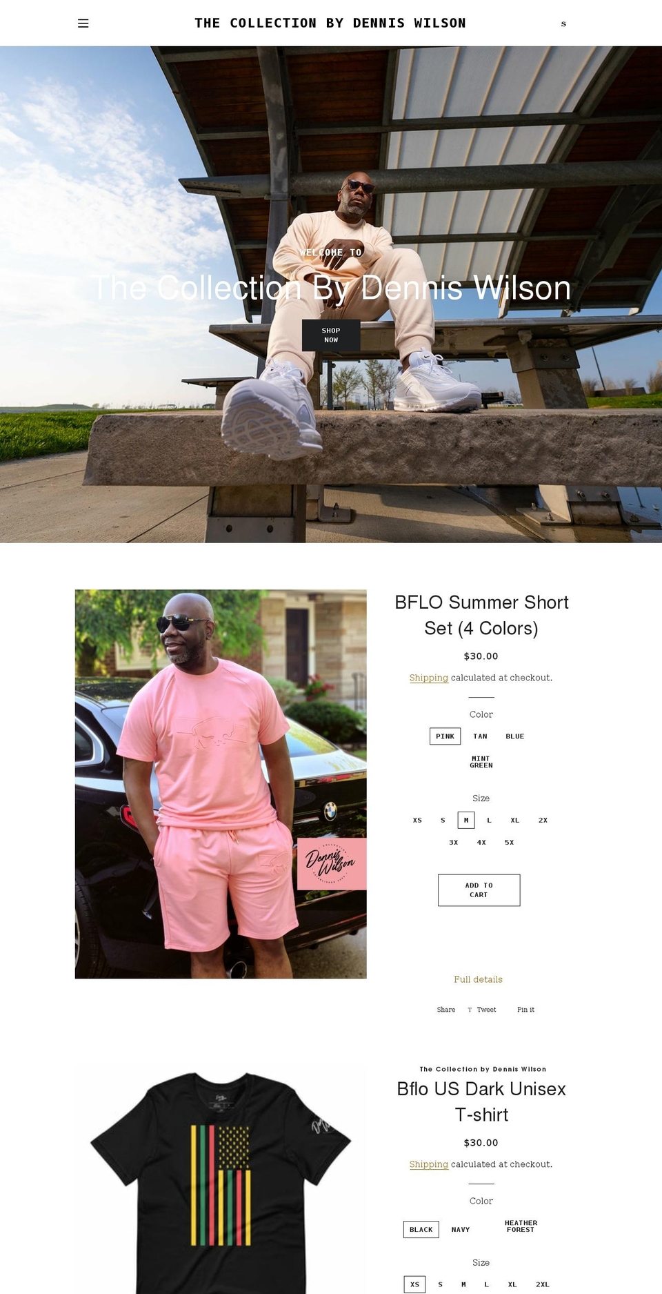 thecollectiondw.com shopify website screenshot