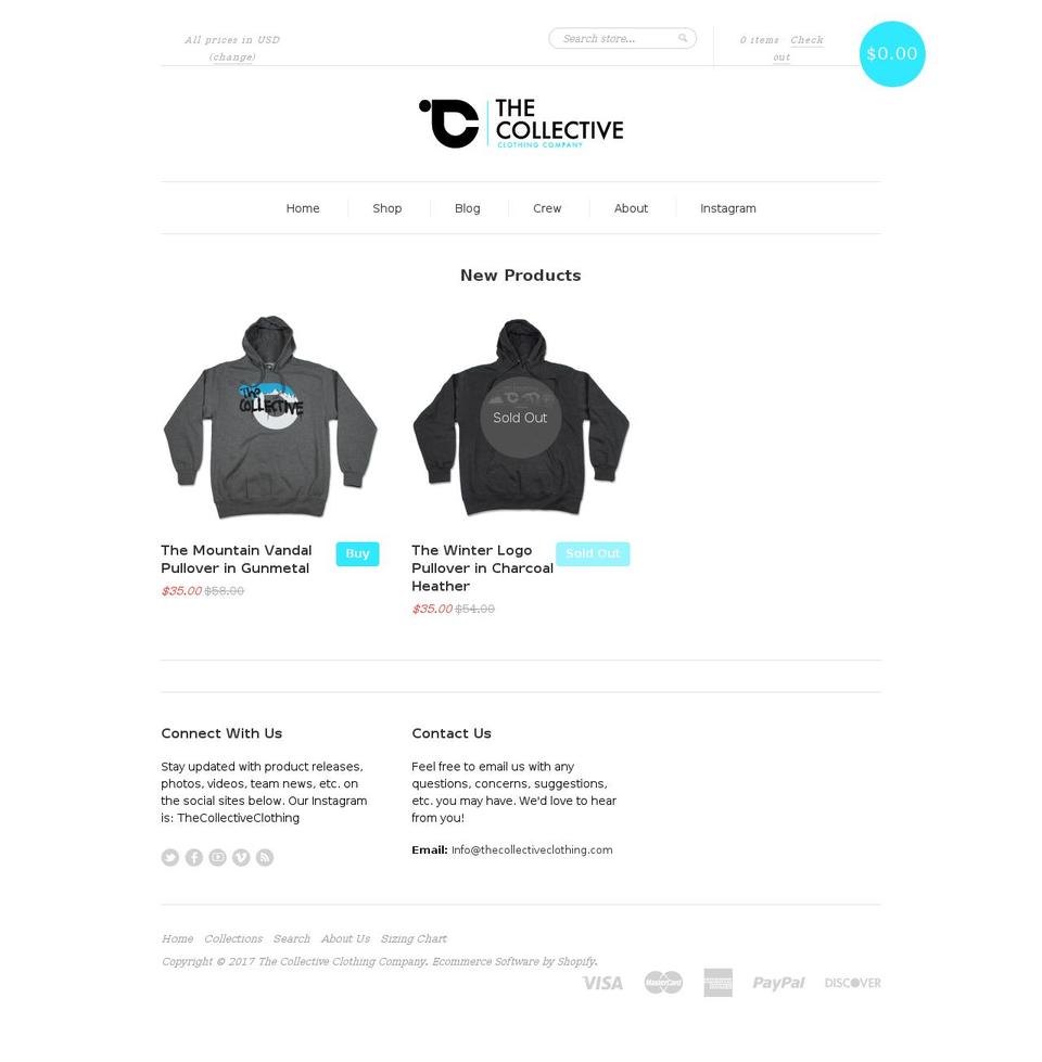 thecollectiveco.com shopify website screenshot